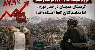 تورم تیرماه به ۸۷.۹ درصد رسید؛ کردستان همچنان در صدر تورم، اما نمایندگان کجا ایستاده‌اند؟
