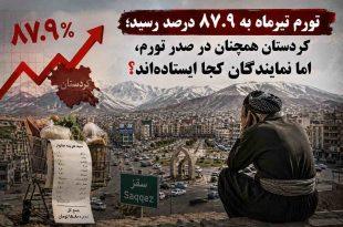 تورم تیرماه به ۸۷.۹ درصد رسید؛ کردستان همچنان در صدر تورم، اما نمایندگان کجا ایستاده‌اند؟
